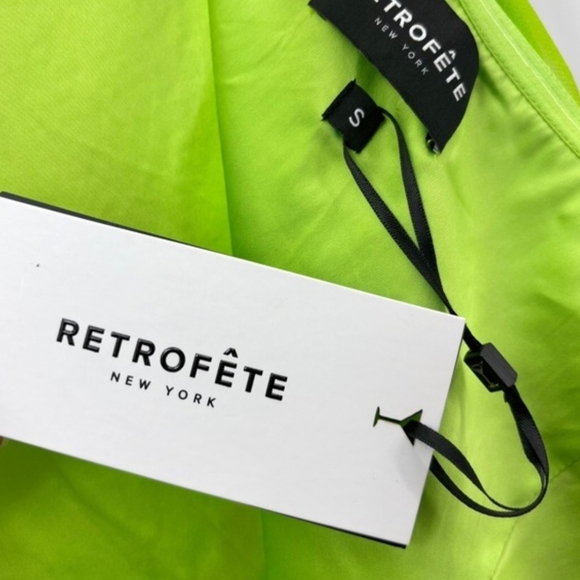 Retrofete Lime & Fuchsia Strapless Floral Maxi Gown - Picture 5 of 8